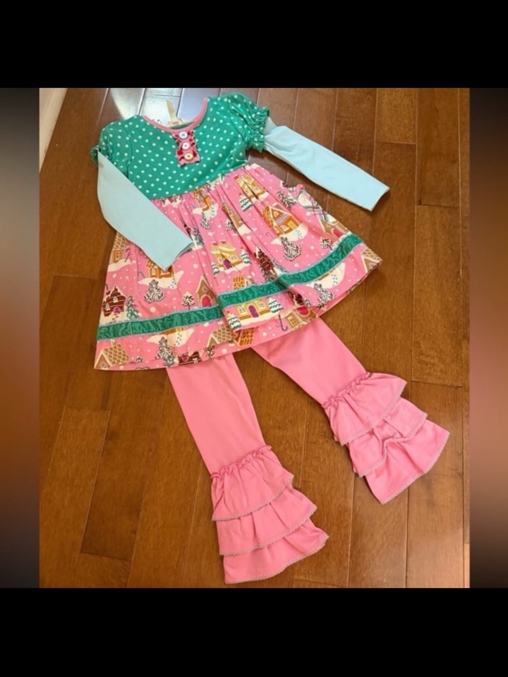 Matilda Jane Gingerbread Village Girls Matching Set